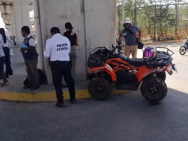 Accidente en avenida Gobernadores: cuatrimoto impactada por camioneta