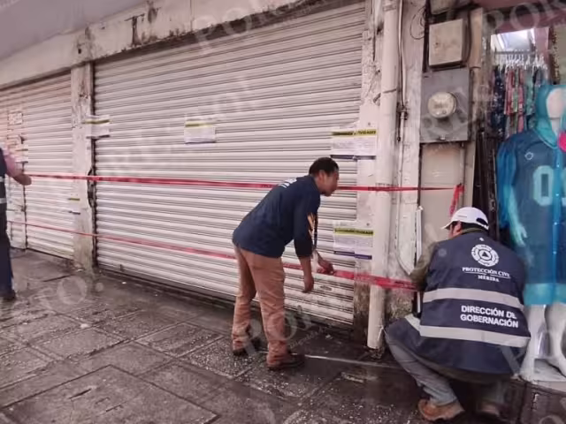 Autoridades encuentran fallas estructurales e el cuadro principal del centro de Mérida.