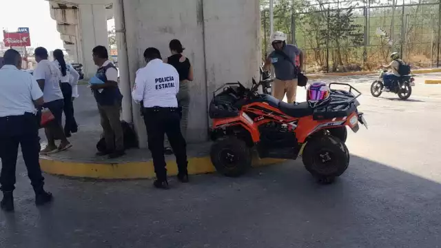 Accidente en avenida Gobernadores: cuatrimoto impactada por camioneta