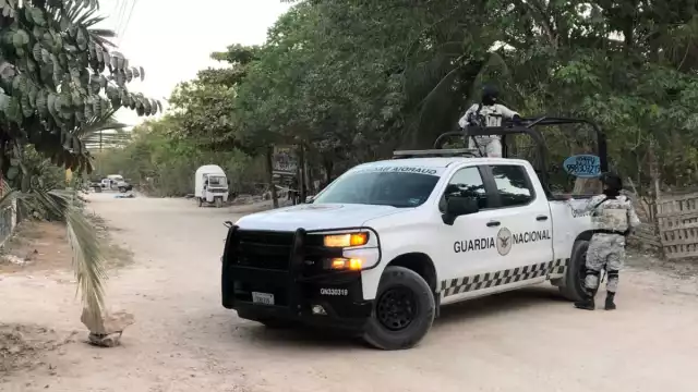 Elementos de la Guardia Nacional arribaron al sitio para investigar los hechos