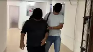 Difunden imágenes de la detención del líder taxista en Cancún