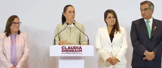 La virtual presidenta eñlecta, Claudia Sheinbaum, se reunió este martes con gobernadores del Noreste, para tratar proyectos prioritarios
