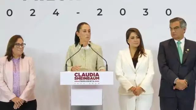 La virtual presidenta eñlecta, Claudia Sheinbaum, se reunió este martes con gobernadores del Noreste, para tratar proyectos prioritarios