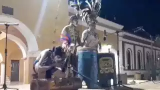 Ceremonia del fuego nuevo y recibimiento del año nuevo maya 2024 a cargo del grupo Noh Balam