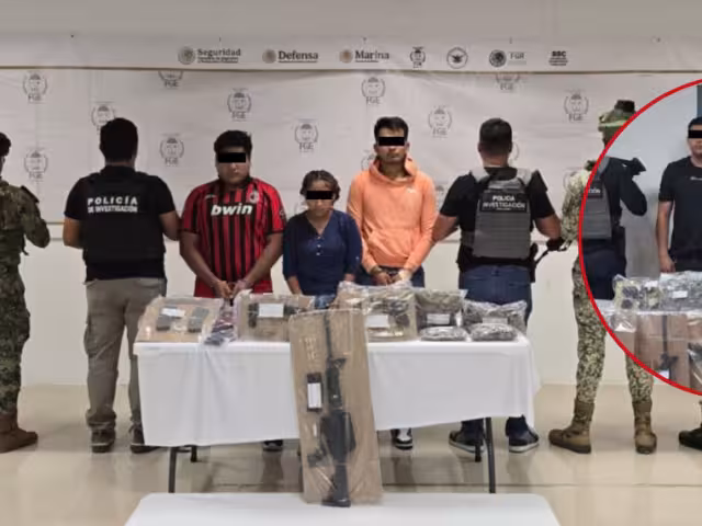 Los ocho detenidos, así como los indicios asegurados fueron puestos a disposición del Ministerio Público