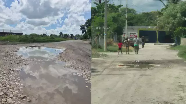 Las lluvias recientes han agravado el problema de baches en la colonia Tierra y Libertad.