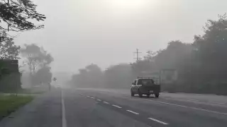 Reportan presencia de intensa neblina en Felipe Carrillo Puerto
