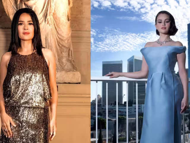 Salma Hayek permite brillar a Selena Gomez en entrevista durante los Globos de Oro