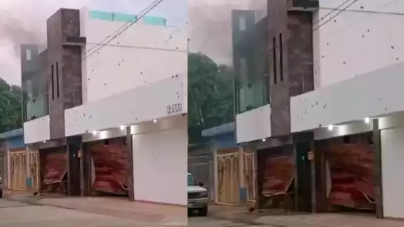 Así quedó la casa de los padres de Markitos toys