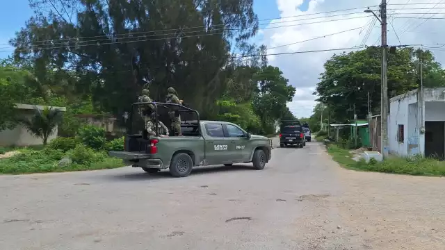 En la zona se reportó tiempo atrás el rescate de una persona con vida que presuntamente se encontraba privado de la libertad