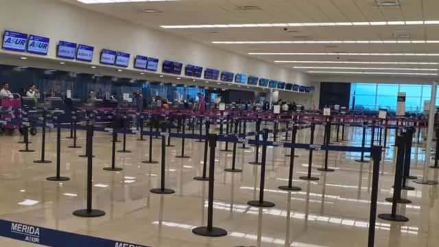 Se ha registrado baja afluencia en los vuelos matutinos en el aeropuerto de Mérida