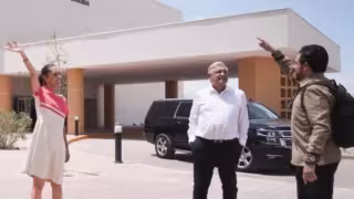 AMLO y Claudia Sheinbaum supervisaron avance del Hospital General Regional en Ciudad Juárez