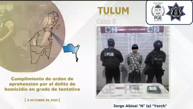El detenido fue identificado como Jorge Avisaí “N”, originario del Estado de México