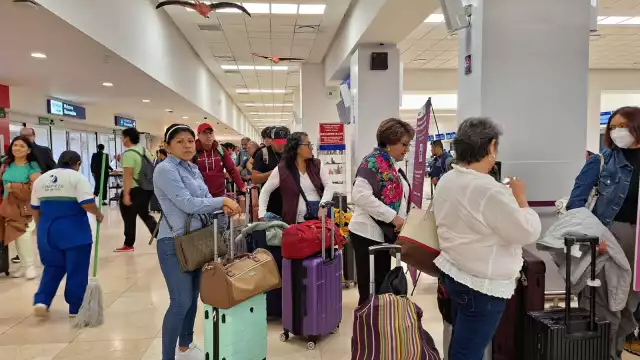Los retrasos en el aeropuerto de Mérida
