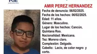 Menor de 12 años desaparece en Cancún, fue visto por última vez en la escuela 