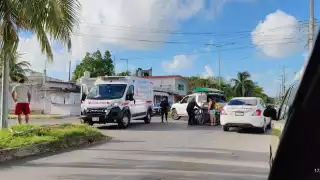 Vendedor ambulante es víctima de accidente vehicular