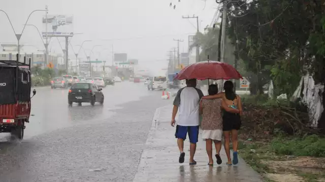 Las lluvias comenzaron desde muy temprano en la mañana