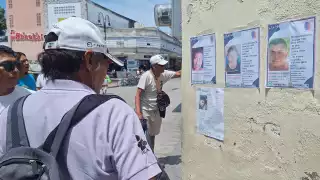 Familias pegan fichas de búsqueda en Mérida: “No buscamos cifras, buscamos personas”