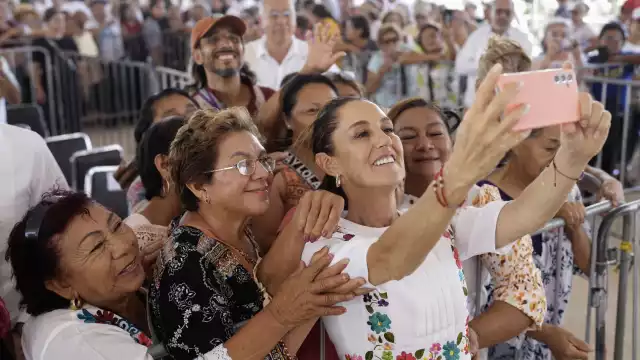 La Mandataria realizó su última visita al estado el 21 de junio, cuando supervisó los trabajos del nuevo Hospital General Agustín O’Horán