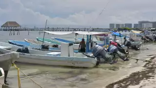 Pescadores de Puerto Juárez lidian con la temporada baja  de pesca