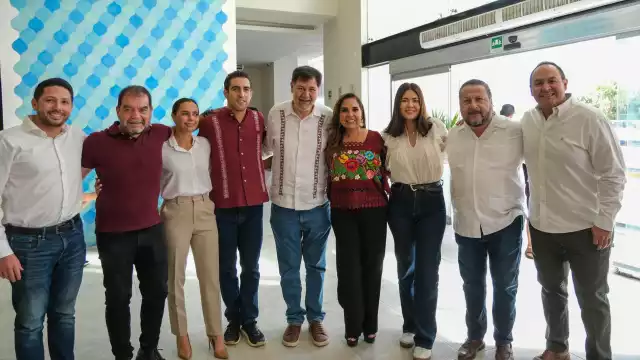 Gobernadora Mara Lezama da la bienvenida a Gerardo Fernández Noroña en Quintana Roo