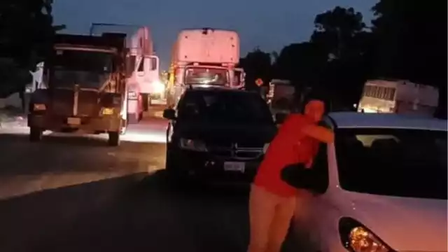 Así luce la carretera en Chetumal