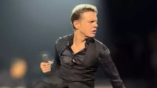 Luis Miguel durante su gira de conciertos en España