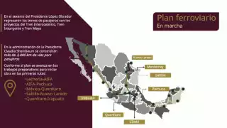 Gobierno de México acelera construcción de trenes de pasajeros con más de 3,000 km de vías