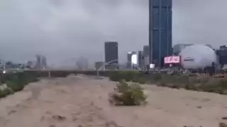 Tormenta Tropical Alberto toca tierra y genera lluvias torrenciales pero se debilita