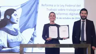 México anuncia reforma para proteger derechos de repartidores de apps