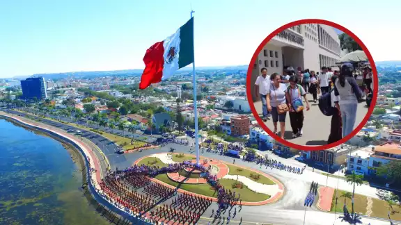 Día de la Bandera y Clases en Campeche