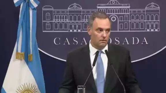 Manuel Adorni, vocero del Gobierno de Argentina