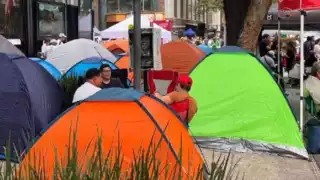 Trabajadores del Poder Judicial mantendrán plantón si se aprueba reforma judicial