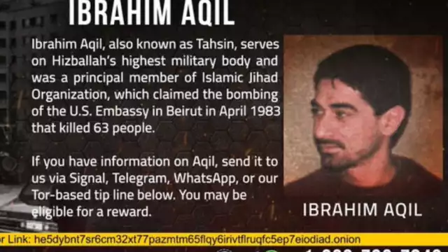 Estados Unidos ofrecía una recompensa de 7 mdd por información que condujera a la captura de Ibrahim Aquil