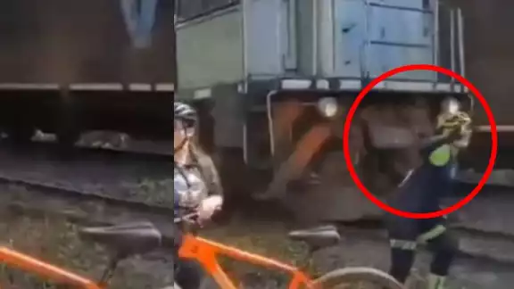 Mujer brasileña es golpeada por un tren al intentar tomarse una selfie