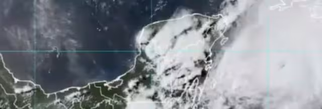 Vista actual del Huracán Beryl hacia Quintana Roo