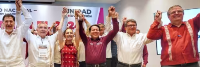 El Presidente de la república reconoció a los precandidatos de Morena por su compromiso con el proceso democrático
