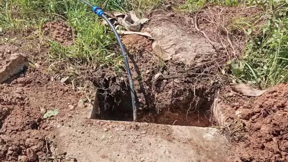 La suspensión inició a las 10:00 horas y fue para reparar una fuga.