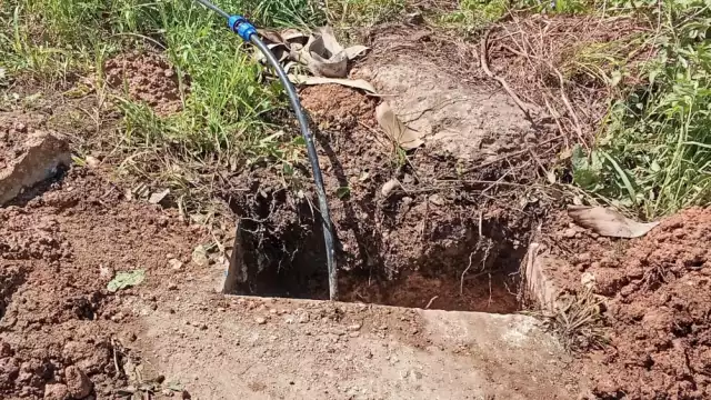 La suspensión inició a las 10:00 horas y fue para reparar una fuga.