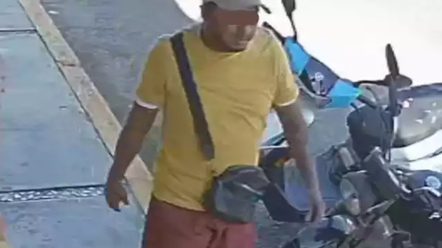 El ladrón quedó captado en una de las cámaras de seguridad.