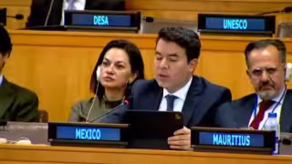 El subsecretario Arturo Medina Padilla la posición de México ante la ONU.