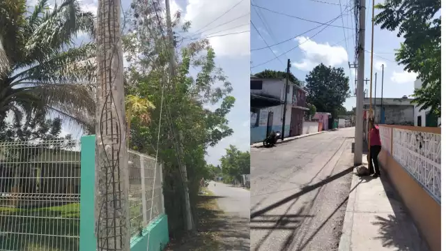 Vecinos de Sabancuy denuncian apagones constantes por cables viejos y falta de personal de CFE