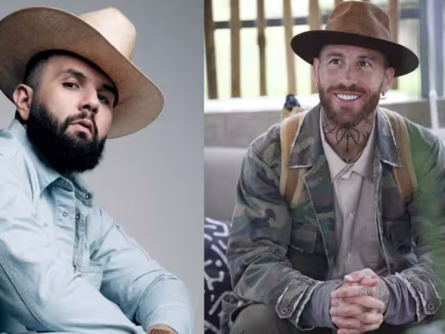 Carín León y Sergio Ramos