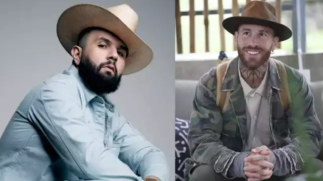 Carín León y Sergio Ramos