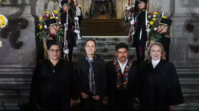 La Presidenta de México le dio la bienvenida a la nueva Suprema Corte de Justicia de la Nación.
