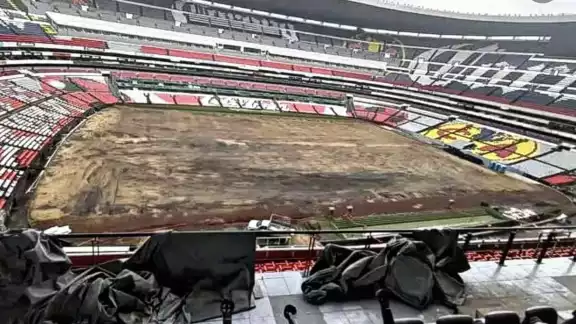 Así luce el estadio Azteca en septiembre 2024