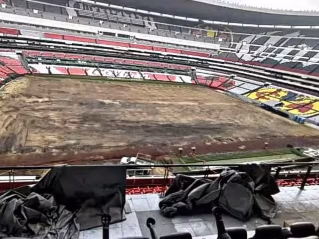 Así luce el estadio Azteca en septiembre 2024