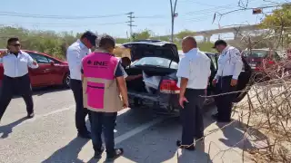 Detienen camión del IEEC con material electoral sin la seguridad requerida en Castamay 