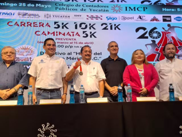 La salida y meta será a las puertas del Colegio de Contadores