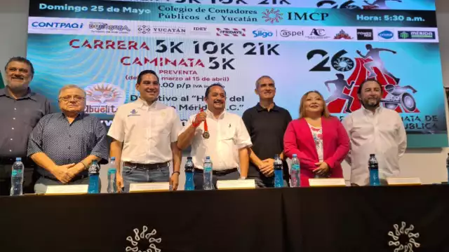 La salida y meta será a las puertas del Colegio de Contadores